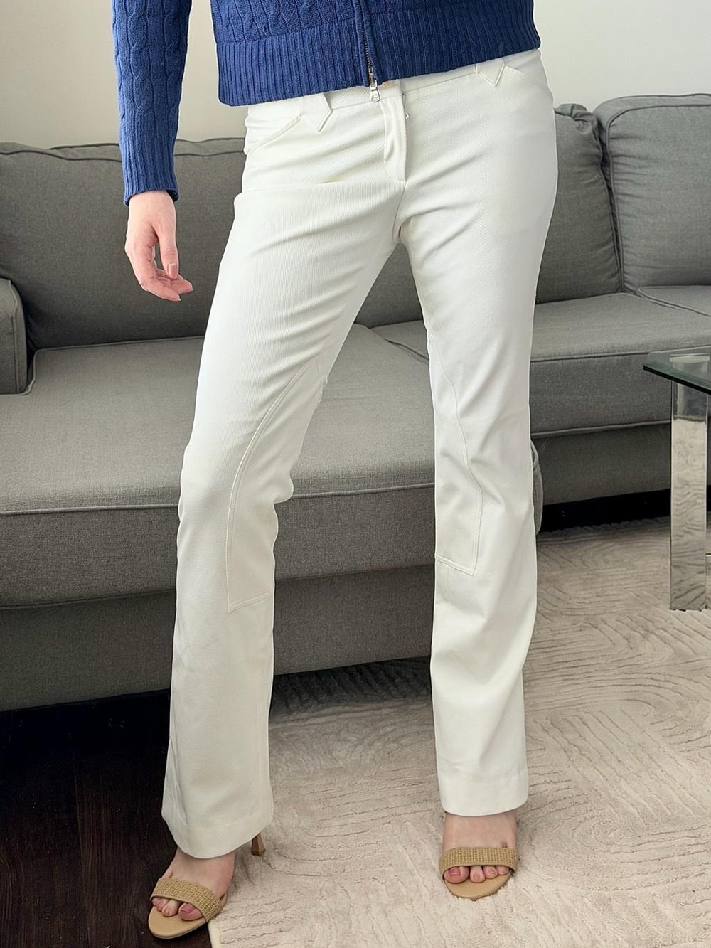 Ralph Lauren Collection Purple Label Equestrian Riding Pants White